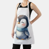 Cozy Penguin – Schattigee digitale kunst Schort (Insitu)