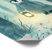Cozy Penguin – Winter Nursery Wall Art Poster (Hoek)
