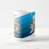 Cozy Pet Friends Chibi Anime Art Koffiemok (Center)