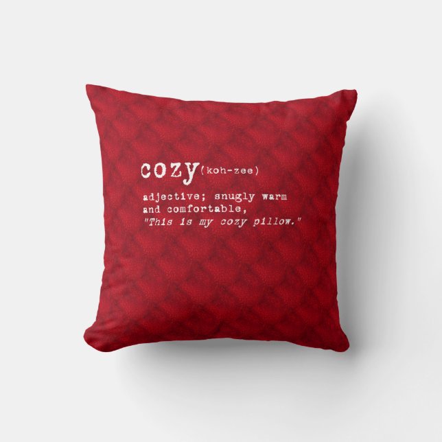 Cozy Pillow - Red Kussen (Voorkant)