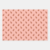 Cozy Pink & Brown Pinecones Pset Holiday Sweater Inpakpapier Vel (Voorkant 2)