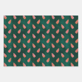 Cozy Pink Candy Canes & Natuur Inpakpapier Vel (Voorkant 3)