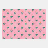 Cozy Pink Candy Canes & Natuur Inpakpapier Vel (Voorkant 2)
