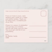 Cozy Plaid Gingham Christmas Custom Photo Collage Feestdagenkaart (Achterkant)