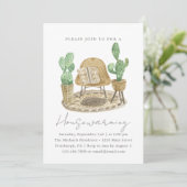 Cozy Planten New Home Housewarming Aankondiging (Staand voorkant)