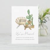 Cozy Planten New Home Moving Aankondiging (Staand voorkant)