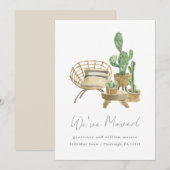 Cozy Planten New Home Moving Aankondiging (Voorkant / Achterkant)