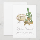 Cozy Planten New Home Moving Aankondiging (Voorkant / Achterkant)