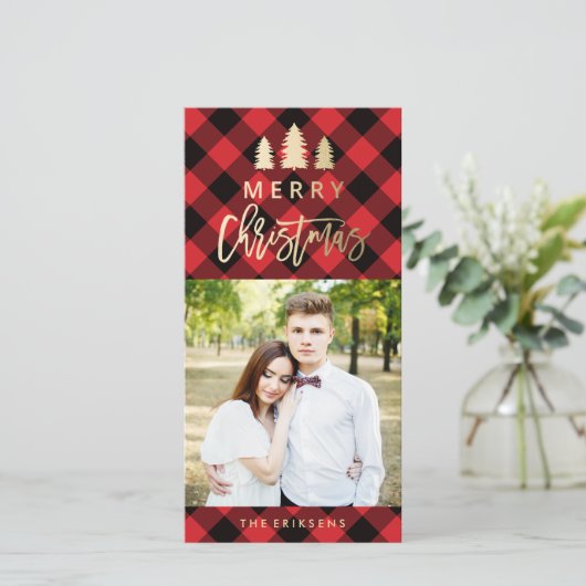 Cozy Play | Foto van Red Holiday Feestdagenkaart (Staand voorkant)