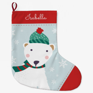 Cozy Polar Beer Grote Kerstsok