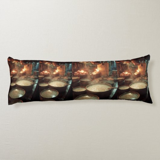 Cozy Porridge Kitchen Body Pillow Lichaamskussen (Achterkant)