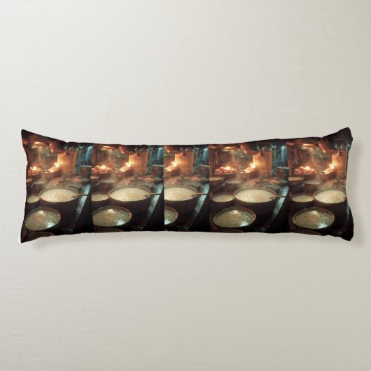 Cozy Porridge Kitchen Body Pillow Lichaamskussen (Voorkant)