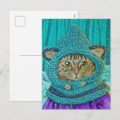 "Cozy" postcard Feestdagenkaart (Voorkant / Achterkant)