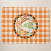 Cozy Pumpkin Buffalo Pset Gnome Sherpa Blanket Deken (Voorkant (horizontaal))