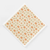 Cozy Pumpkin Spice Autumn Seamless Pattern Servet (Hoek)
