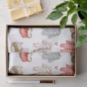 Cozy Pyjama Boho Babyshower Patroon Tissuepapier (Geschenk)