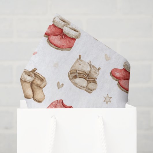 Cozy Pyjama Boho Babyshower Patroon Tissuepapier (Cadeauzakje)