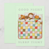 COZY QUILT 5x7 Kaart Plat - Groen (Voorkant / Achterkant)