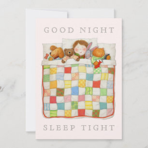 COZY QUILT 5x7 Kaart zonder vouw - Roze