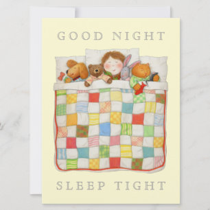 COZY QUILT 6.5x8.75 Dekens Platte Kaart - Geel