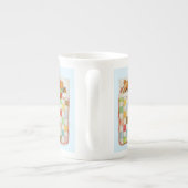 COZY QUILT Bone China Mok - blauw (Achterkant)