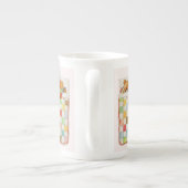 COZY QUILT Bone China Mok - Roze (Achterkant)