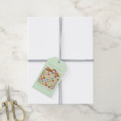 COZY QUILT Cadeaubijslabbers - Groen Cadeaulabel (Met Touw)