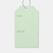 COZY QUILT Cadeaubijslabbers - Groen Cadeaulabel (Achterkant)