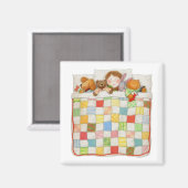 COZY QUILT Square Magnet (Voorkant / Achterkant)
