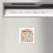 COZY QUILT Square Magnet (Insitu (Vaatwasser))