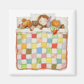 COZY QUILT Square Magnet (Voorkant)