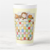 COZY QUILT Tall Caca Mok - Geel (Voorkant)