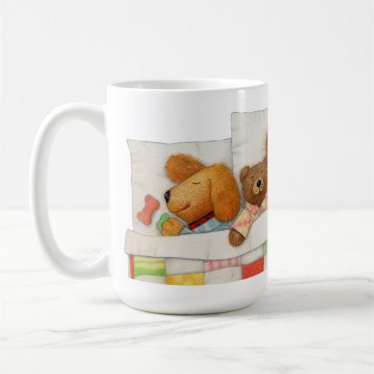 COZY QUILT Tall White Mok (Links)