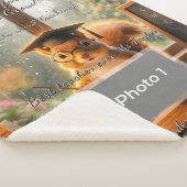 Cozy Rainy Day Squirrel Teacher Appreciation Sherpa Deken (3/4)