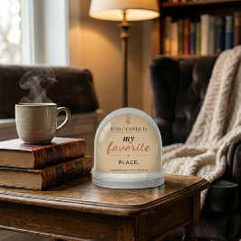 Cozy Reading Corner Snow Globe Sneeuwbol