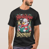 Cozy Reading Duck Holiday Season Book Lover T-shirt (Voorkant)