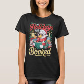 Cozy Reading Duck Holiday Season Book Lover T-shirt (Voorkant)