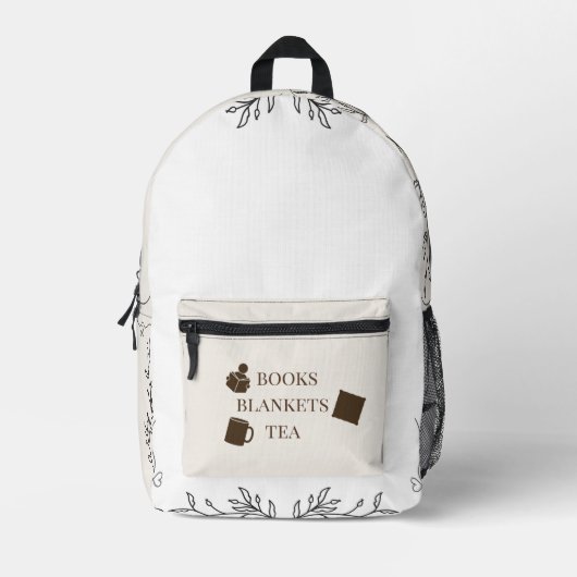 Cozy Reading Life Backpack  Bedrukte Rugzak (Voorkant)