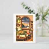 Cozy Reading Nook Briefkaart (Staand voorkant)
