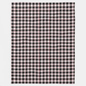 Cozy Red Black Plaid Blanket for Cabin or Campfire Fleece Deken (Voorkant)