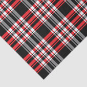 Cozy Red, Black & White Stripe Pset Holiday Tissuepapier (Detail)