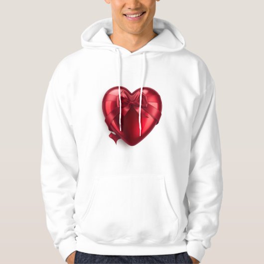 Cozy Red Love Valentine Romantic Aesthetic Couple  Hoodie (Voorkant)