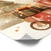 Cozy Reindeer with Christmas Gifts Wall Art Decor Poster (Hoek)