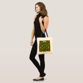 Cozy Retro Knitted Geometric Pattern Tote Bag (Voorkant (model))