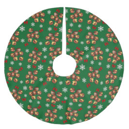 Cozy Roasted Chestnuts  And Snowflakes Winter Kerstboom Rok