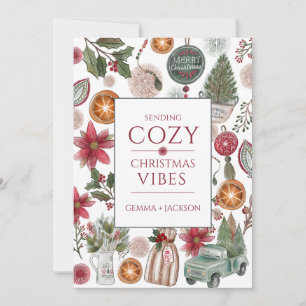 Cozy Rustic Feestdagenkaart