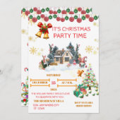 Cozy Santa Christmas Card Feestdagenkaart (Voorkant / Achterkant)