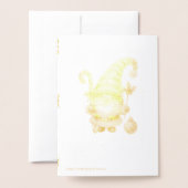 Cozy Santa Christmas Foil Card Folie Kaarten (Met envelop)