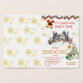 Cozy Santa Christmas Foil Card Folie Kaarten (Binnen)