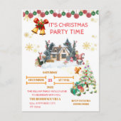 Cozy Santa Christmas Post Card Feestdagenkaart (Voorkant)